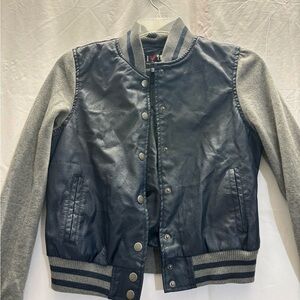 Boy Meets Girl Navy and Gray Kids Jacket